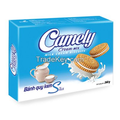 COOKIES WITH CREAM MIX WITH GOOD TASTE AND HIGH QUALITY.