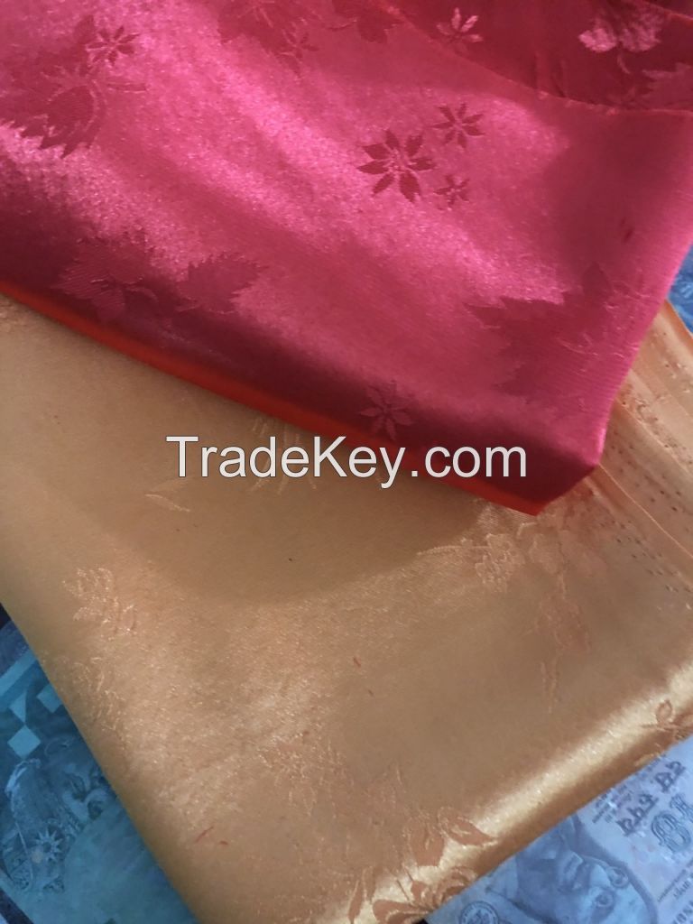 Satin Jacquard 100% Polyester from Vietnam