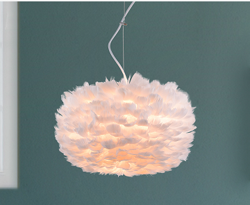 feather pendent lamp