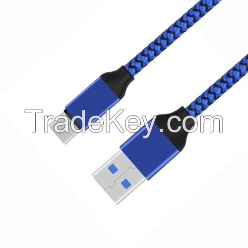 Durable USB3.0 A to USB3.1 C Data Cable with Metal Case for Laptop/NB Device
