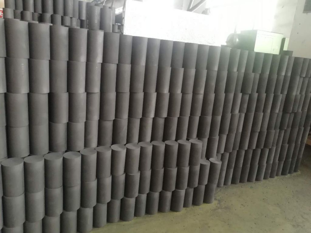 graphite block and rod for graphite processing