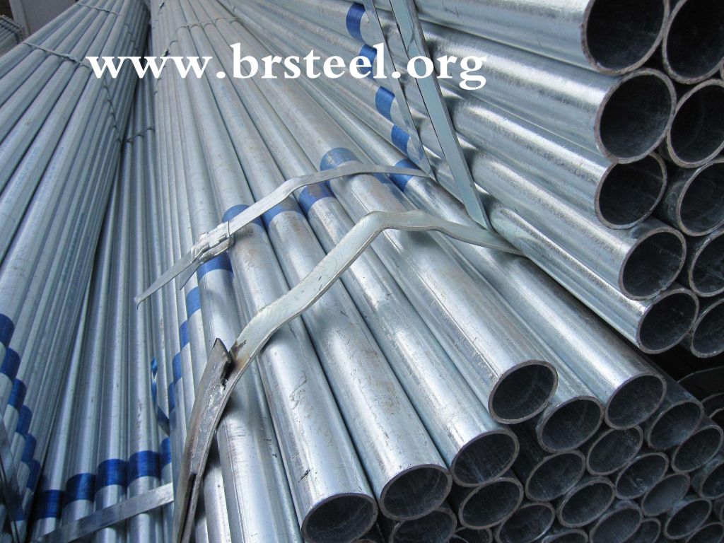 Sch40 Hot rolled hollow section round  galvanized steel pipe