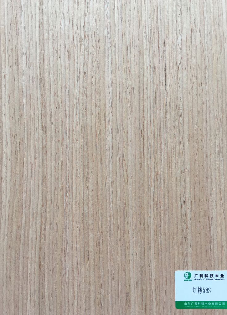 Guangli Red Oak 58S Veneer