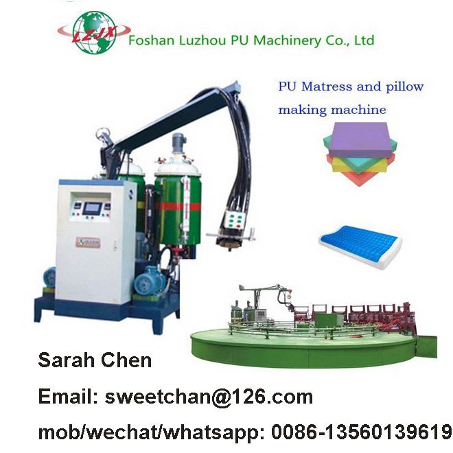 viscoelastic pillow foaming machine PU gel injection machine mattress molding production line