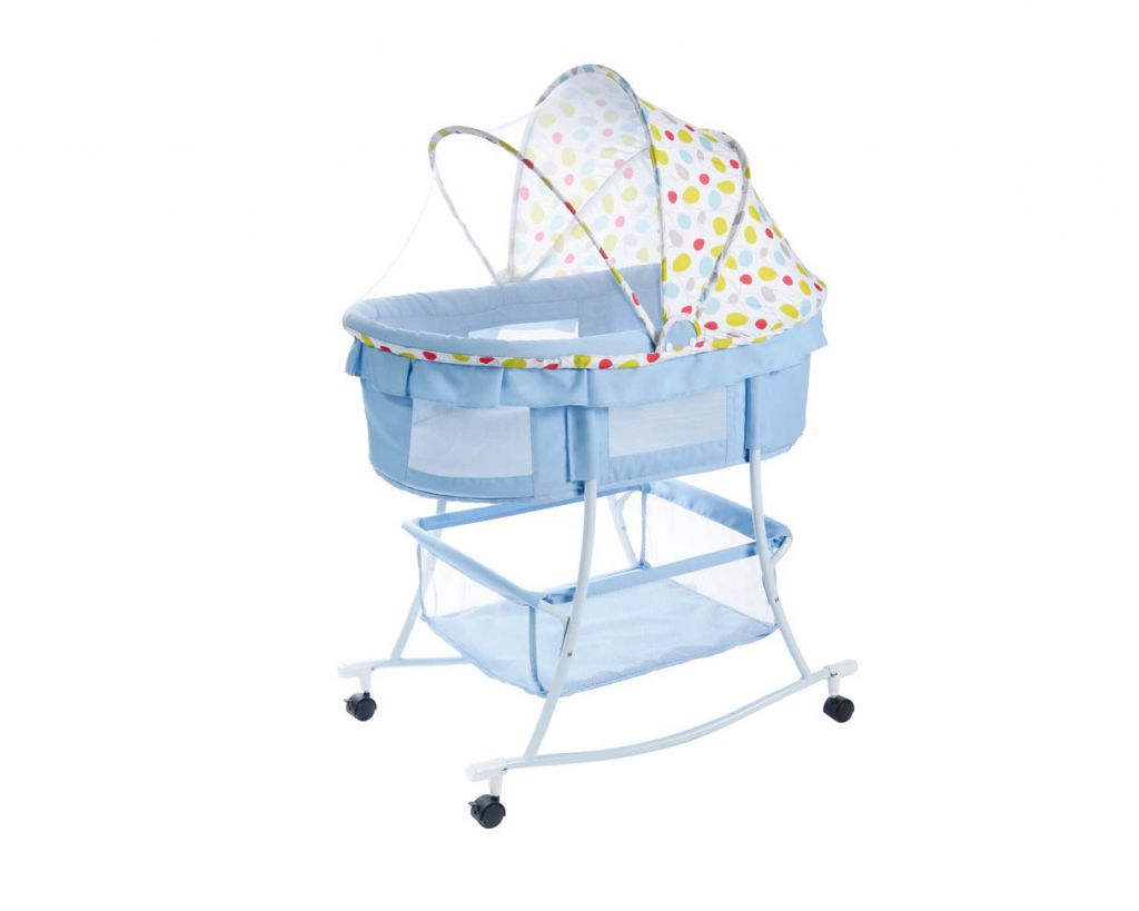 high Quality colorful appearance baby Cot Models with Wheels