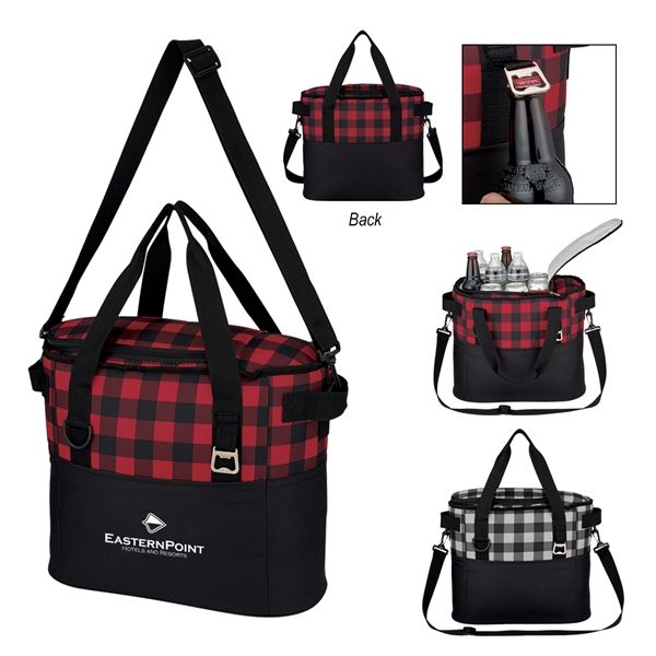 600D polyester travel cooler bag with handle