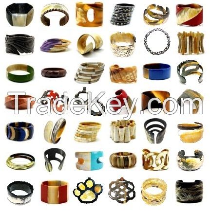 Buffalo horn bracelets jewelry handmade by AnhCraft
