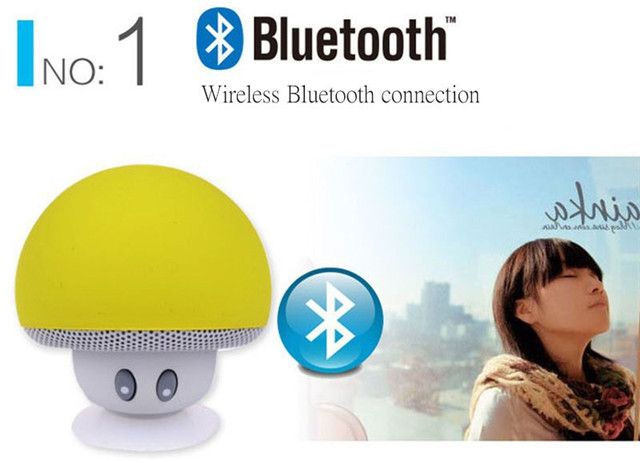 Sell New Style Mushroom Mini Wireless Portable Bluetooth Speaker WiFi Audio Waterproof Speakers Smartphone Tablet PC holder
