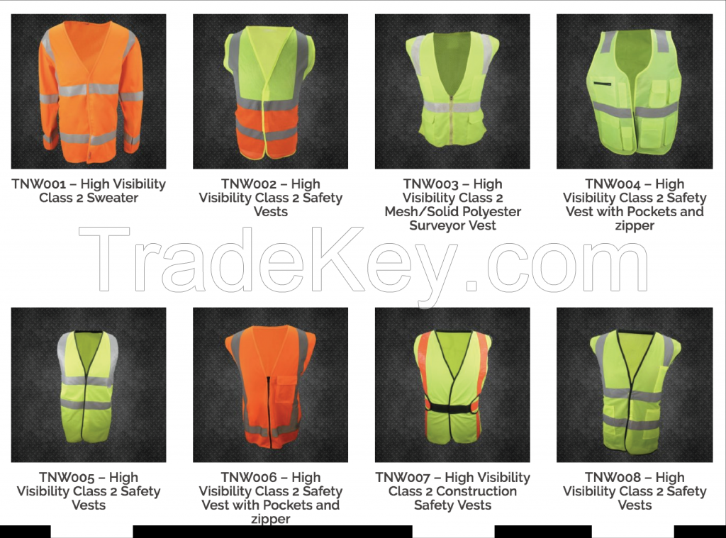 High Visibility Class 2 Safety Vests