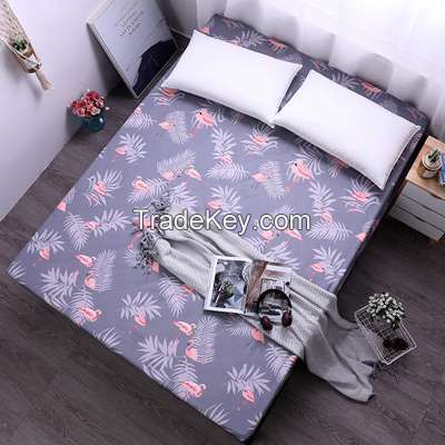 Dreamworld New Coming Fitted Sheet Mattress Cover with All-around Elastic Rubber Band Printed Bed Sheet Hot Selling Bed Linens