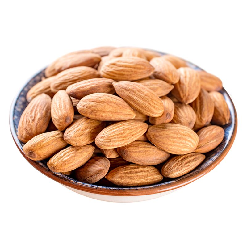 Sweet almond nut, raw and dry