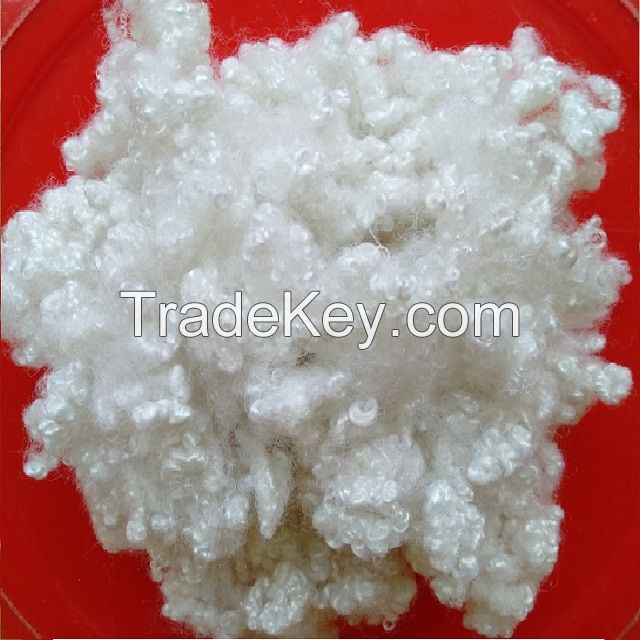 15D hollow cojnugated non-silicon polyester fiber A grade