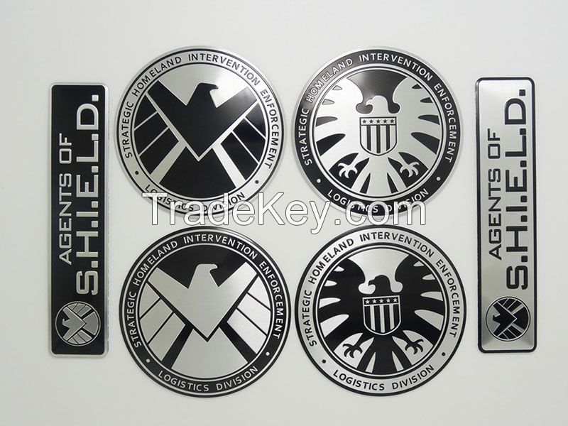 Marvel Agents of Shield Emblem Badge Multitype Personalized Stickers Car Styling Creative Decals Accessories