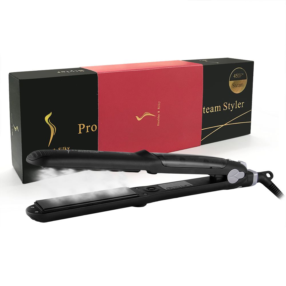 Steam Hair Straightener Hair Flat Iron Tourmaline Ceramic Vapor Hair Straightening Irons Hair Care Styling Tools