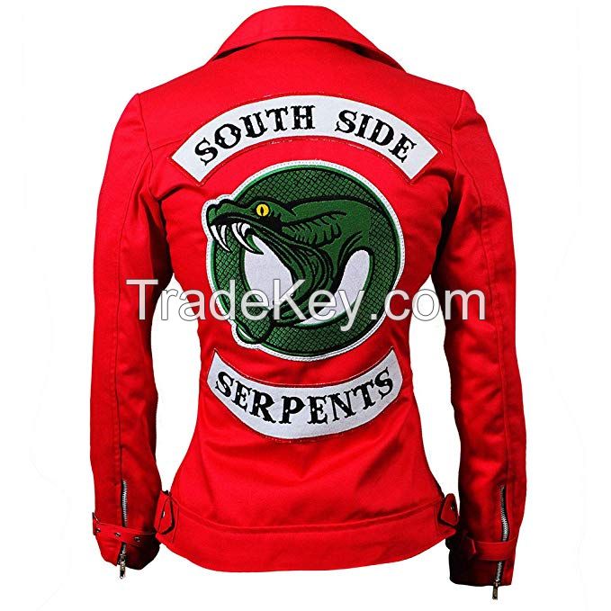 Novado Women Riverdale Southside Serpents Leather Jacket