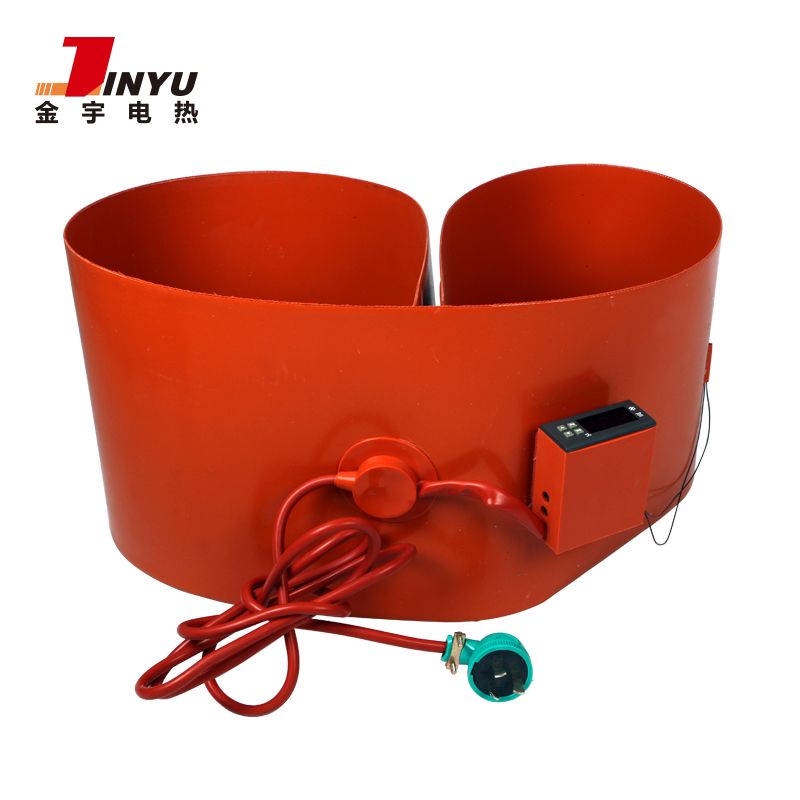 Flexible Silicone rubber drum heater with thermostat