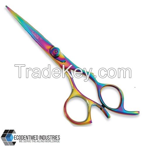 Barber Scissors Rainbow 15cm