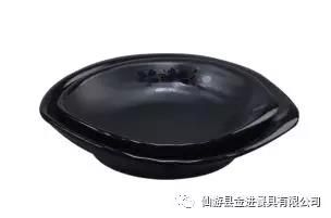 Round Melamine Serving Bowl Soup Bowl Deep Plate Plain Black Plate San