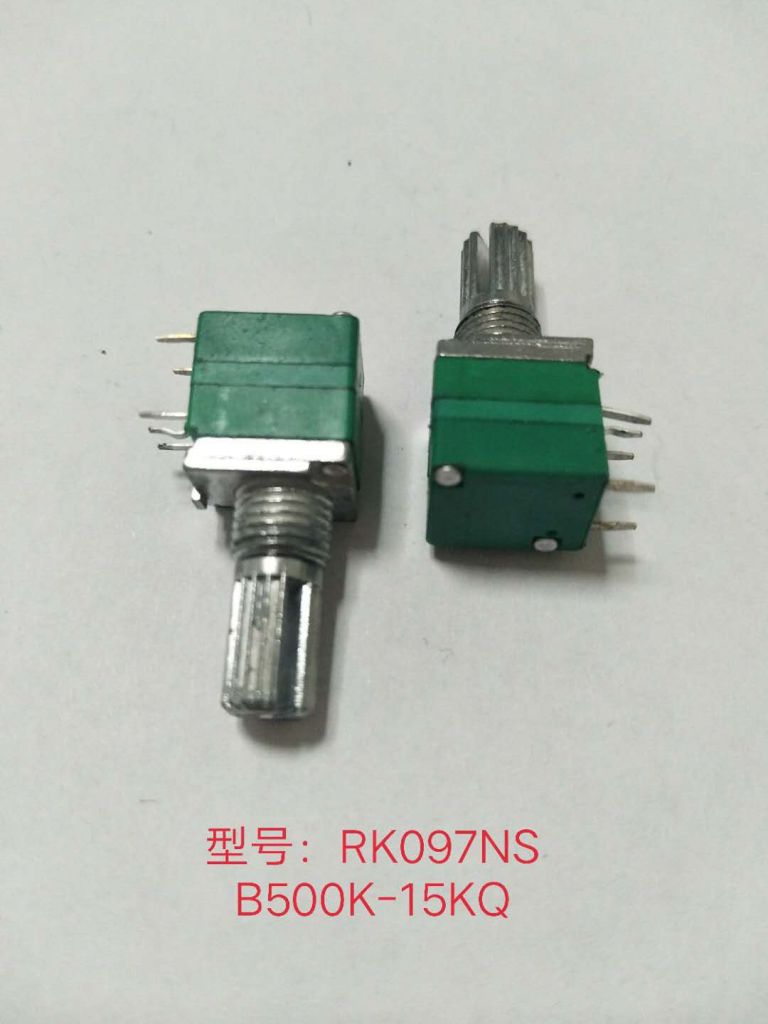 Metal Shaft Potentiometer, Suitable for Car Amplifier, Volume Control and Walkie-talkie