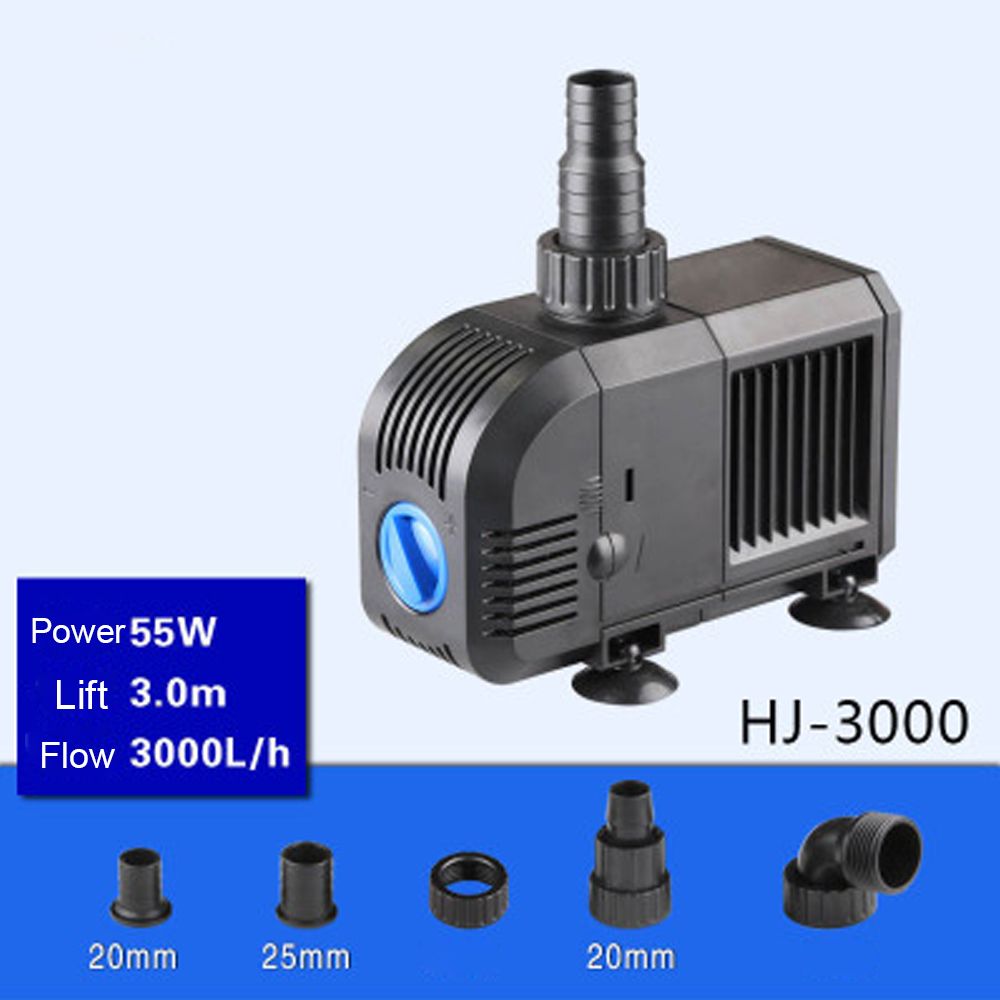 Sell 55W 3000L H  Lift 3m Multi Function Submersible Fountain Pump for Aquarium Black HJ3000