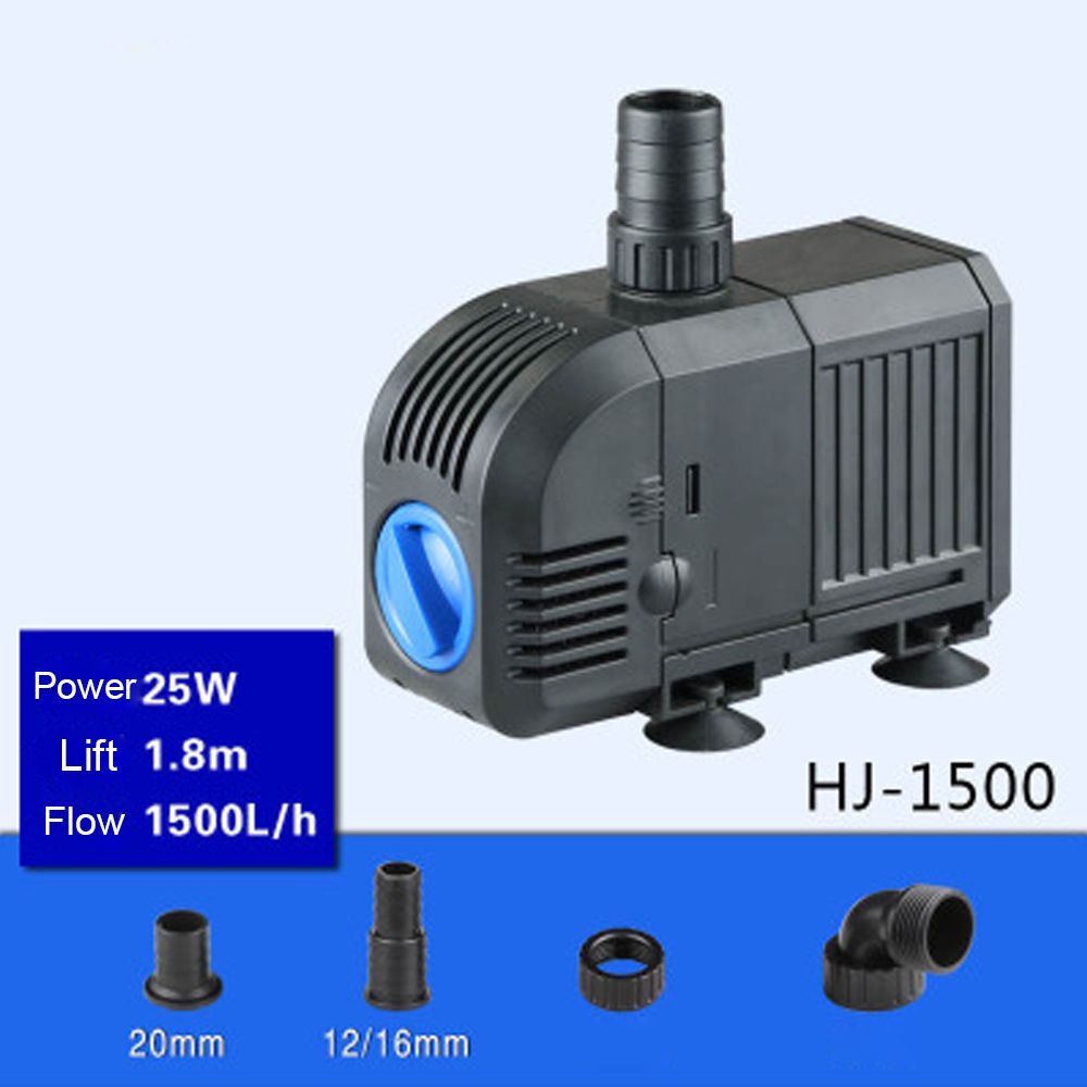 Sell 25W 1500L H  Lift 1.8m Multi Function Submersible Fountain Pump for Aquarium Black HJ1500