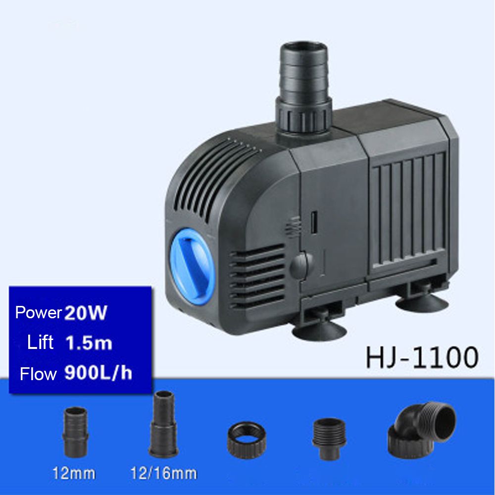 Sell 20W 900L H lift 1.5m Multi Function Submersible Fountain Pump for Aquarium Black HJ1100