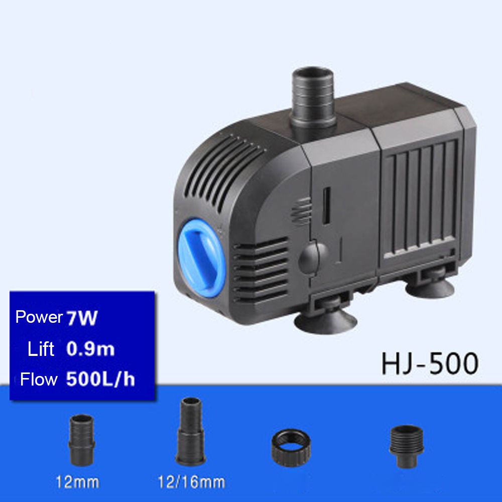 Sell 7W 500L H  Lift 0.9m Multi Function Submersible Fountain Pump for Aquarium Black HJ500