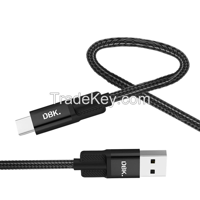 USB to Type-c braided data cable