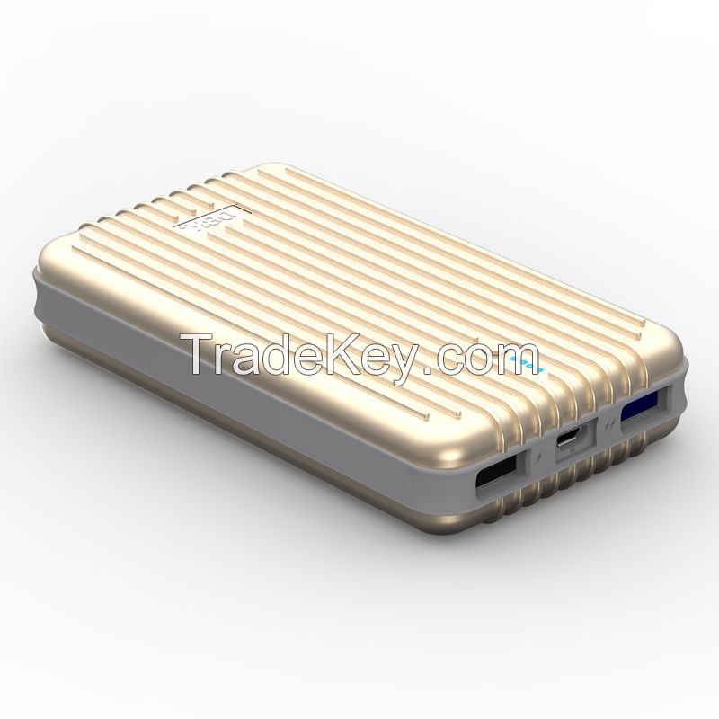 DBK H5 Li-ion 16750mAh 2.1A Suitcase Style External Battery Backup Pack Power Bank for Buinessman Traveller