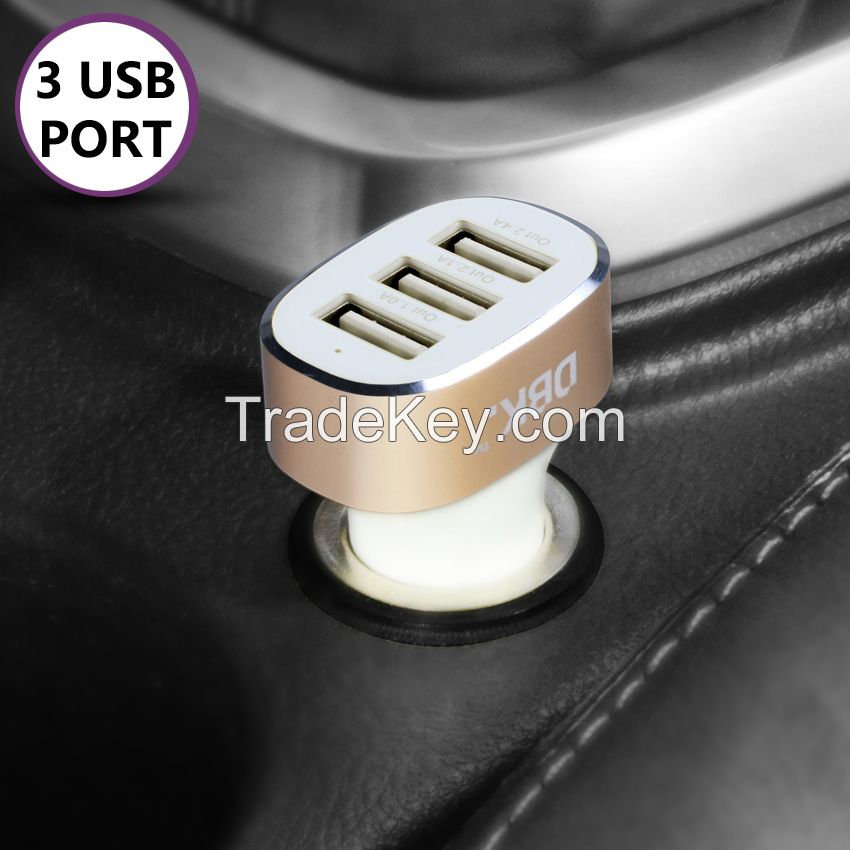 DBK CC03 5.1A 3 USB Car Charger