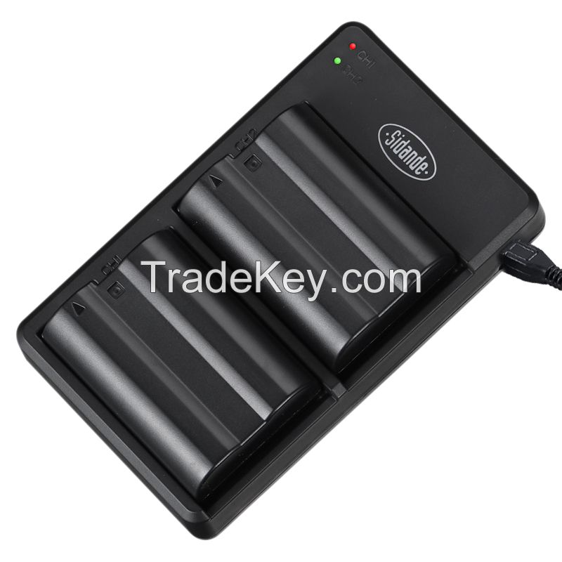 Sidande Dual Battery Charger Kit EN-EL15 ENEL-15