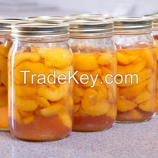 Canned yellow peach in light syrup