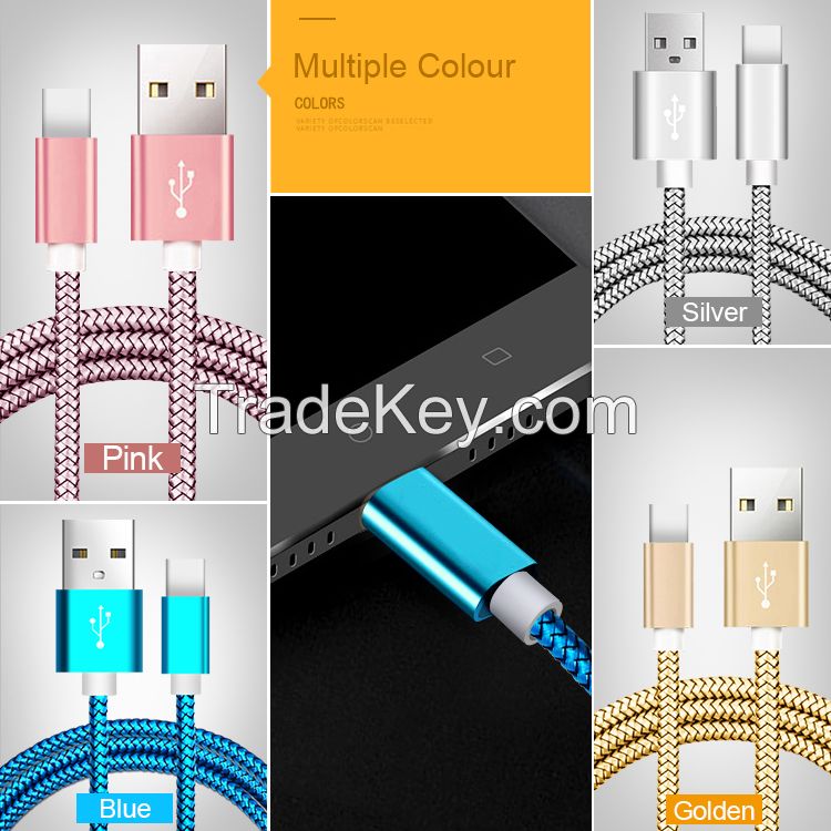 High Quality Amazon hot selling USB data cables-type-c, micro, apple