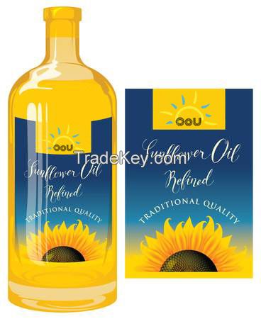 Refined sunflower oil of Ukraine