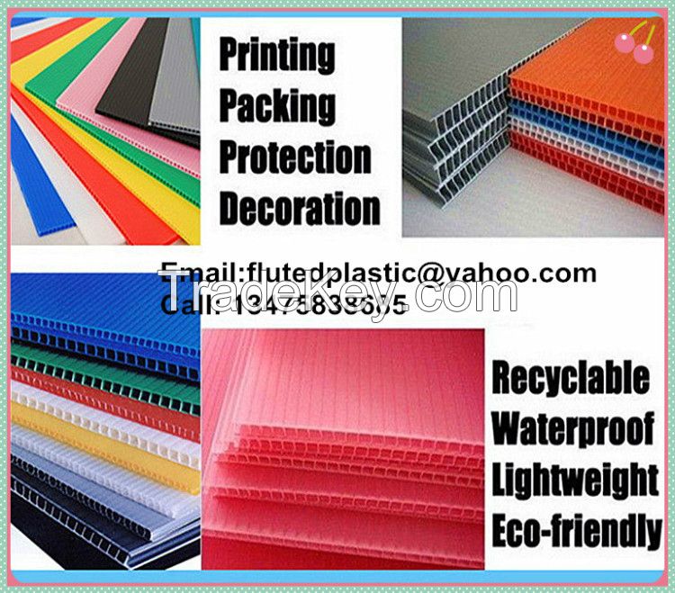 Correx corrugated plastic floor protection sheets