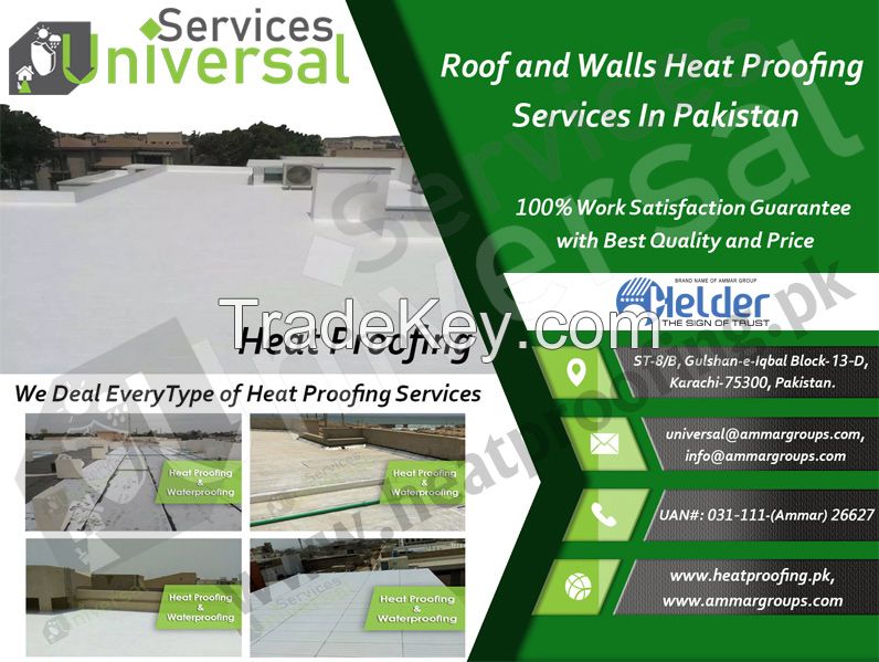 Heat Proofing services for home in Karachi, Pakistan