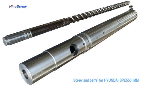 screw and barrel for Hyundai injection molding machine