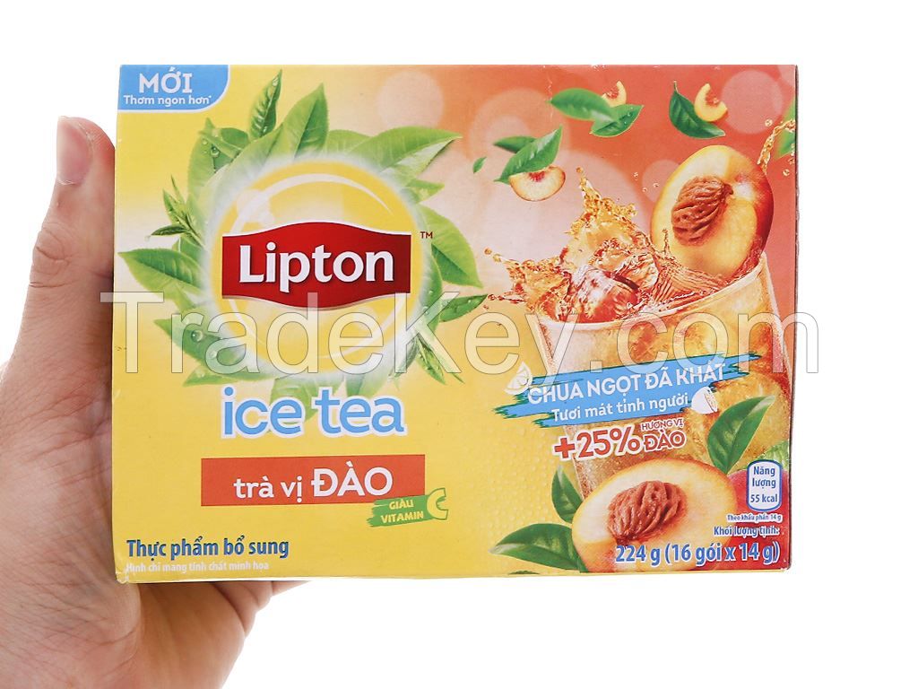 Lipton Iced Tea Peach Flavor 224g (16 packs x 14g)