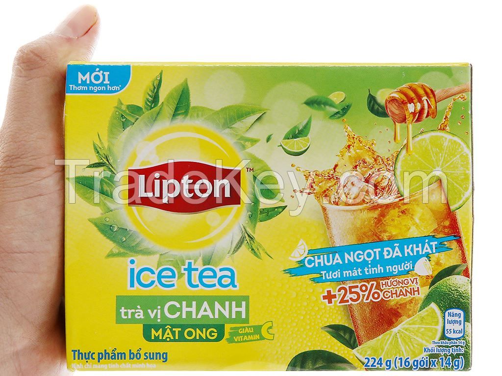 Lipton tea with lemon and honey flavor