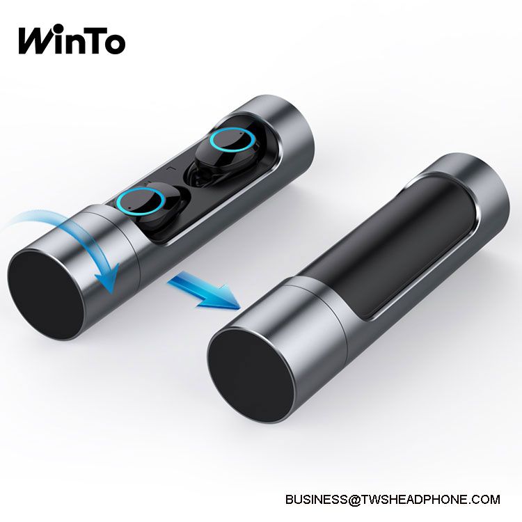 X8 True Wireless Earbuds Bluetooth 5.0 With 360 Rotate Cylinder Charging Case Best Stereo Earphones, IPX7 waterproof