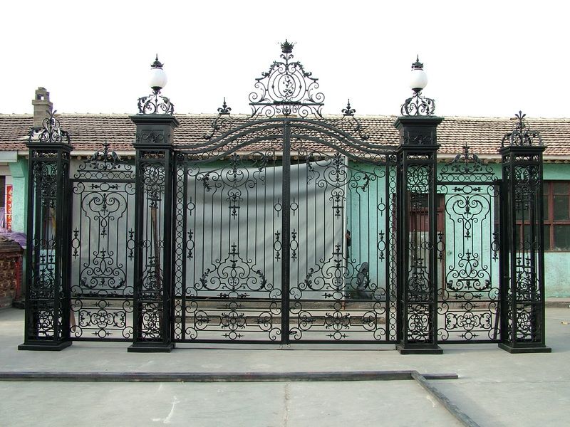 Nice iron driveway gate