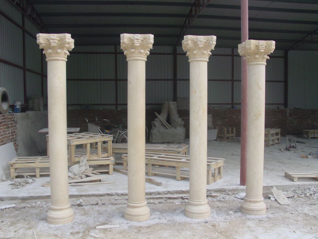 House stone pillars