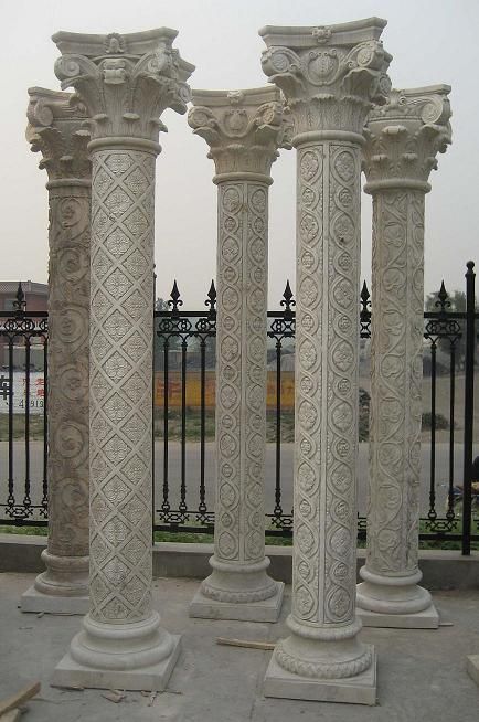Garden stone columns