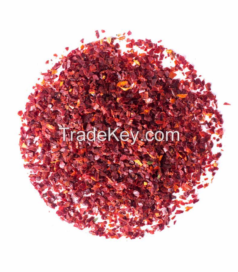 Crushed bell peppers