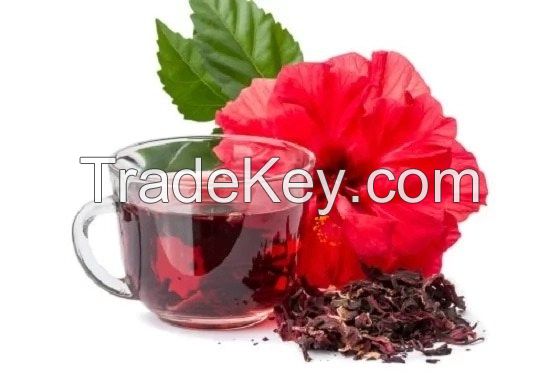 Natural Dried Hibiscus Flower - Sabdariffa (Roselle)