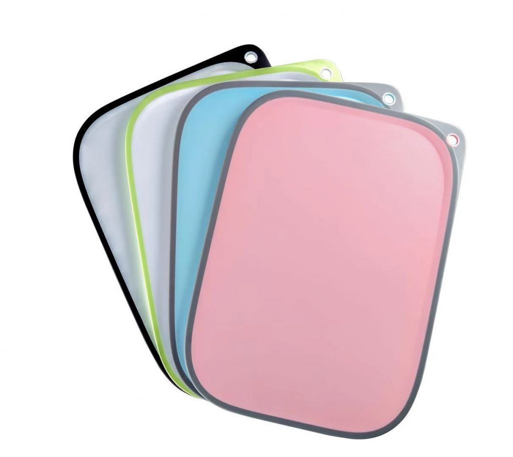 Plastic Cutting Boards For Kitchen - Acrylic Polypropylene Plastic - Dishwasher Safe, a Non Slip Rubber Ends