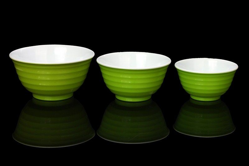 double layer and colorful dinning bowl