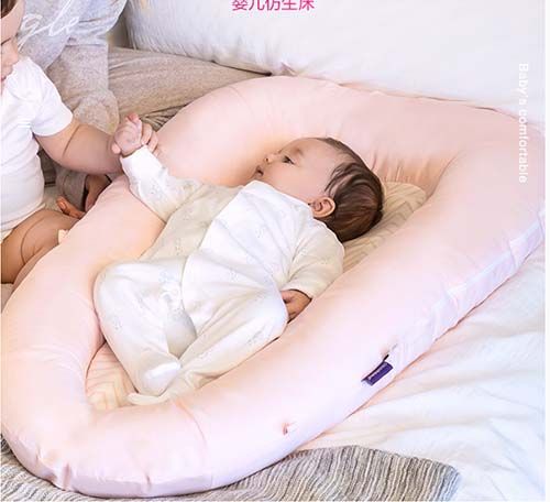Portable crib-in-bed baby sleeping crib-in-bed anti-emetic mattress