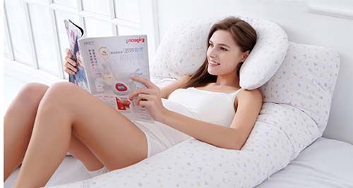 cheap custom body cotton pillow feeding nursing organic C shape maternity belly protect sleep bed pillow for pregnant women