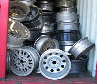 Aluminium wheel scrap 99.90%